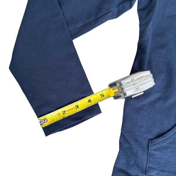 Karen Scott Sport Women's Navy Blur Full Zip Long Sleeve Hoodie Sweatshirt - Picture 9 of 10